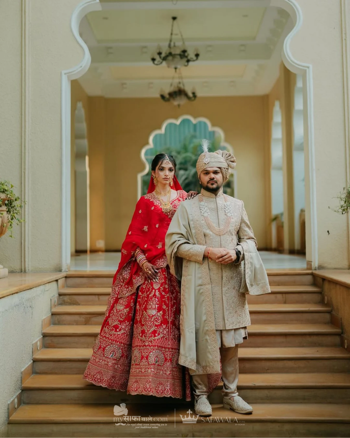 Coordinated ivory wedding pagdis for a formal celebration for Bang Tao